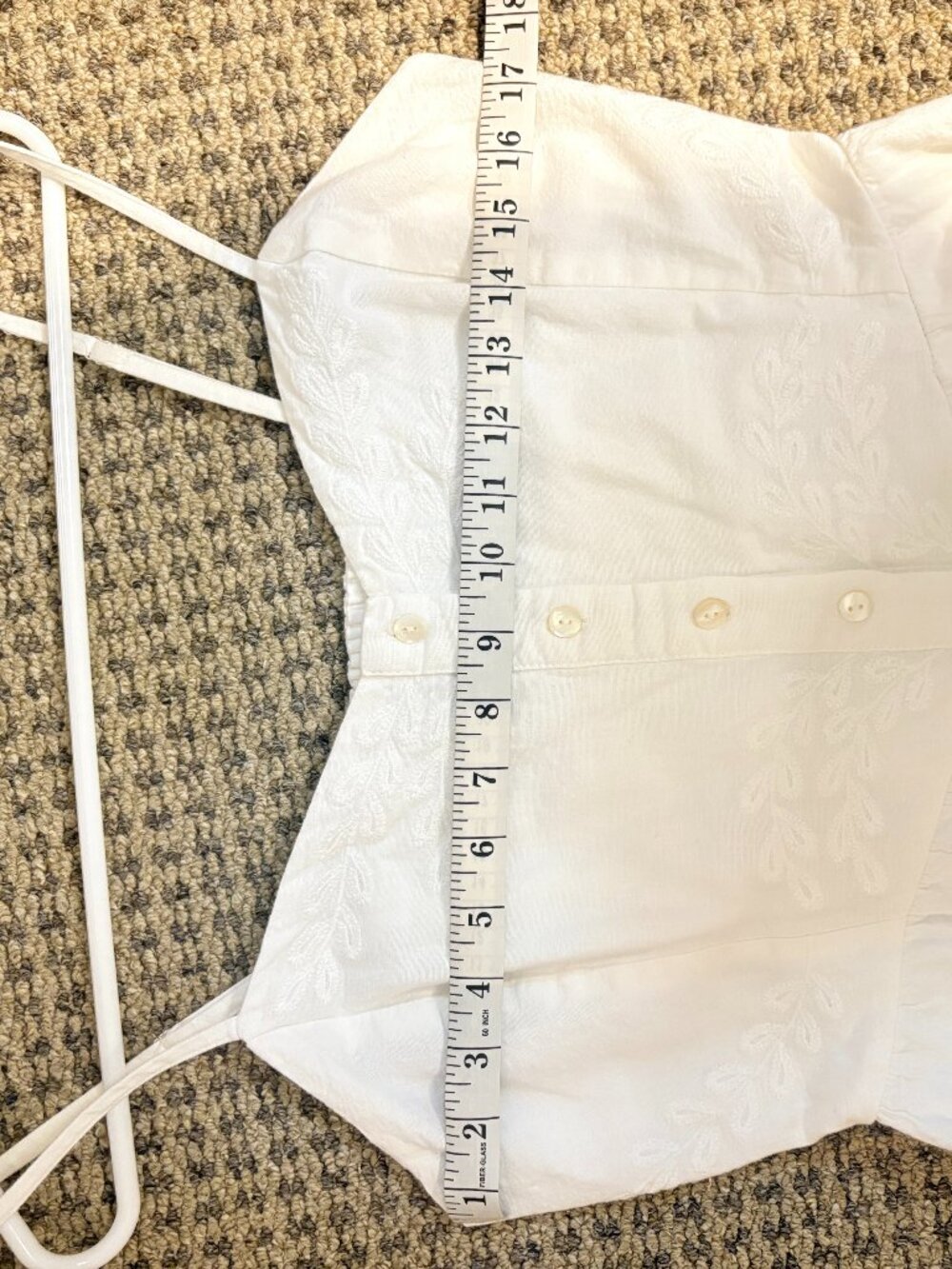 Z Supply White Citadelle Embroidered Linen Maxi Dress - Estimated size M - Picture 5 of 8